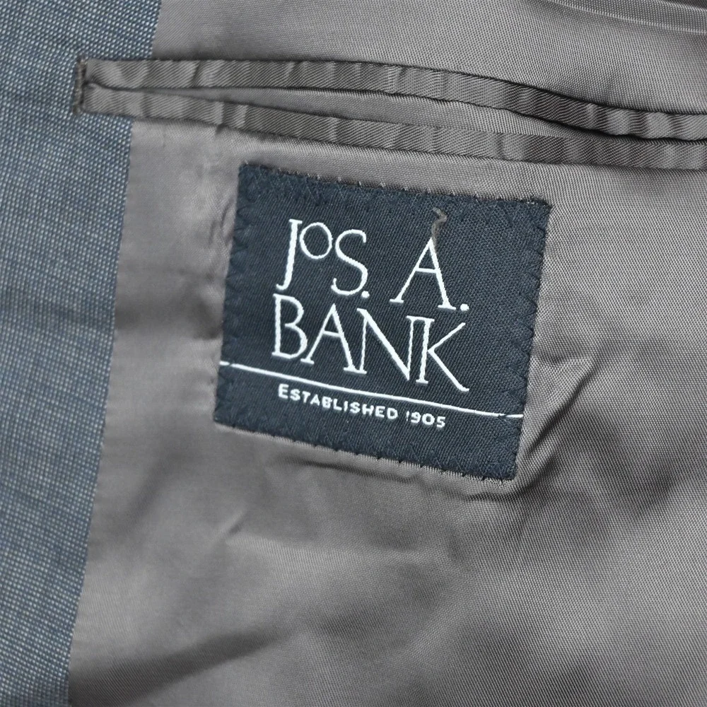 Jos A Bank 52S 42x28 Brown 100% Wool Mens Jacket Pants Suit